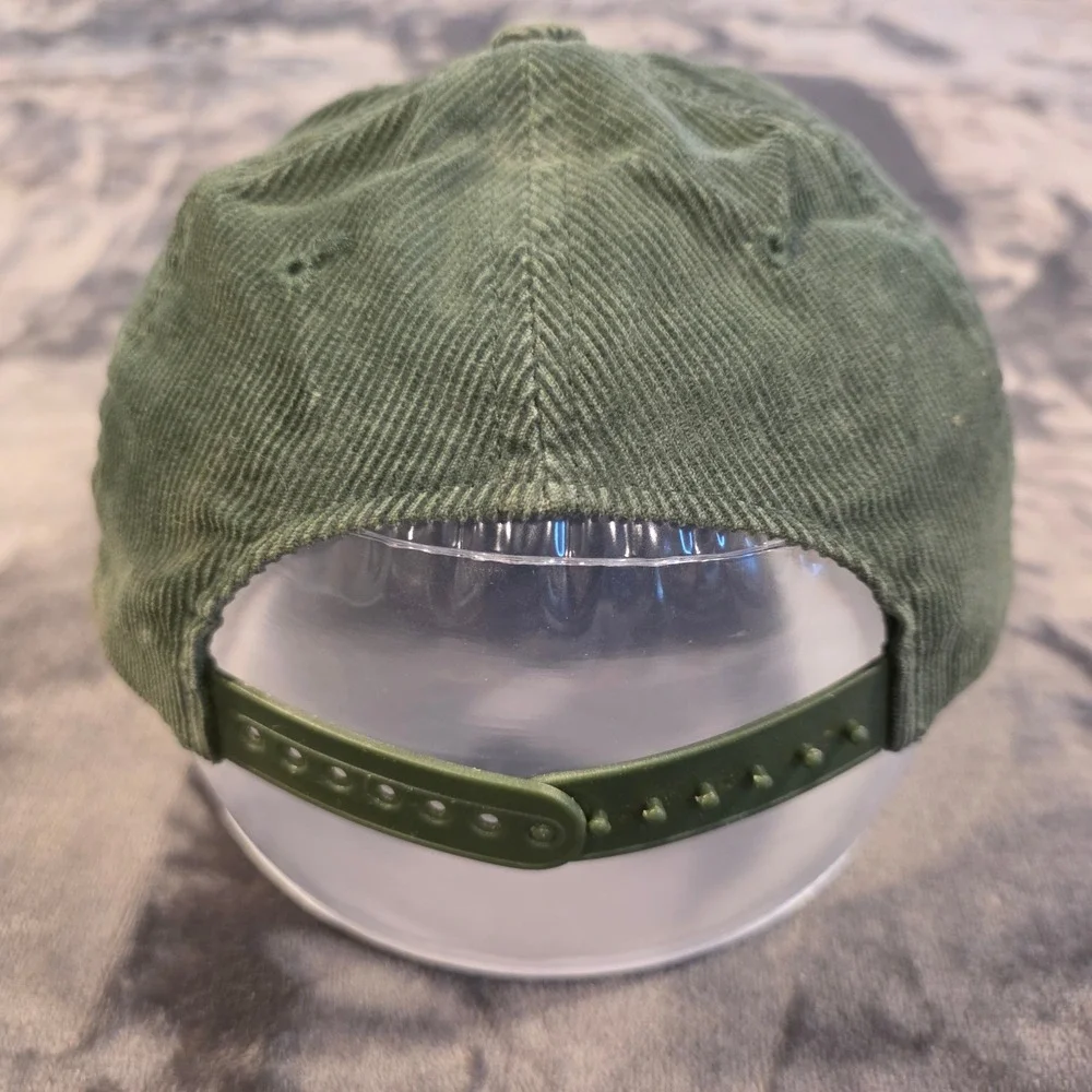 Gap Vintage Corduroy Baseball Cap Green Embroidered Logo Small